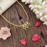 Traditional Kerala Naga Padam Neckpiece- Green - G15304